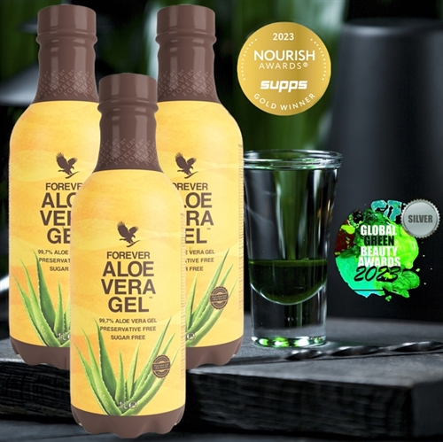 ALOE VERA DRIKKE  GEL 3 pak.- Guldvinder ved Nourish Awards 2023