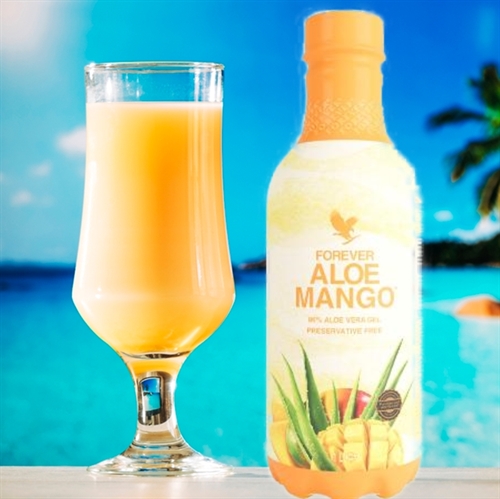 ALOE MANGO med tropisk smag af mango 100% genanvendelig PET-plast